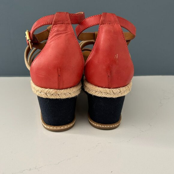 Juicy Couture Espadrille Ankle-Strap Wedge Sandals – Size 7 – Gently Used - Picture 4 of 5